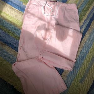 Vineyard Vines women linen pants size 8.